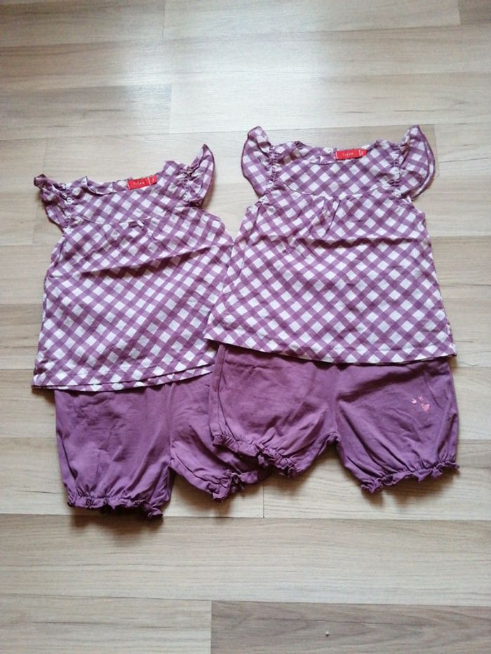 Ensemble short blouse 24 mois - photo numéro 2