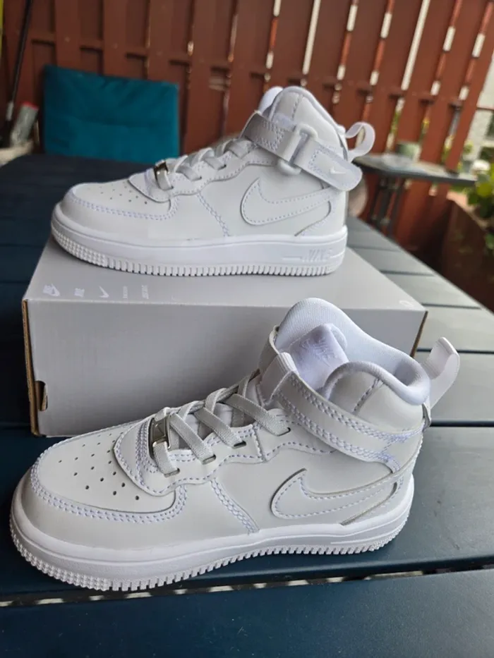 Nike force 1 mid easyon taille 27 neuves blanche - photo numéro 3