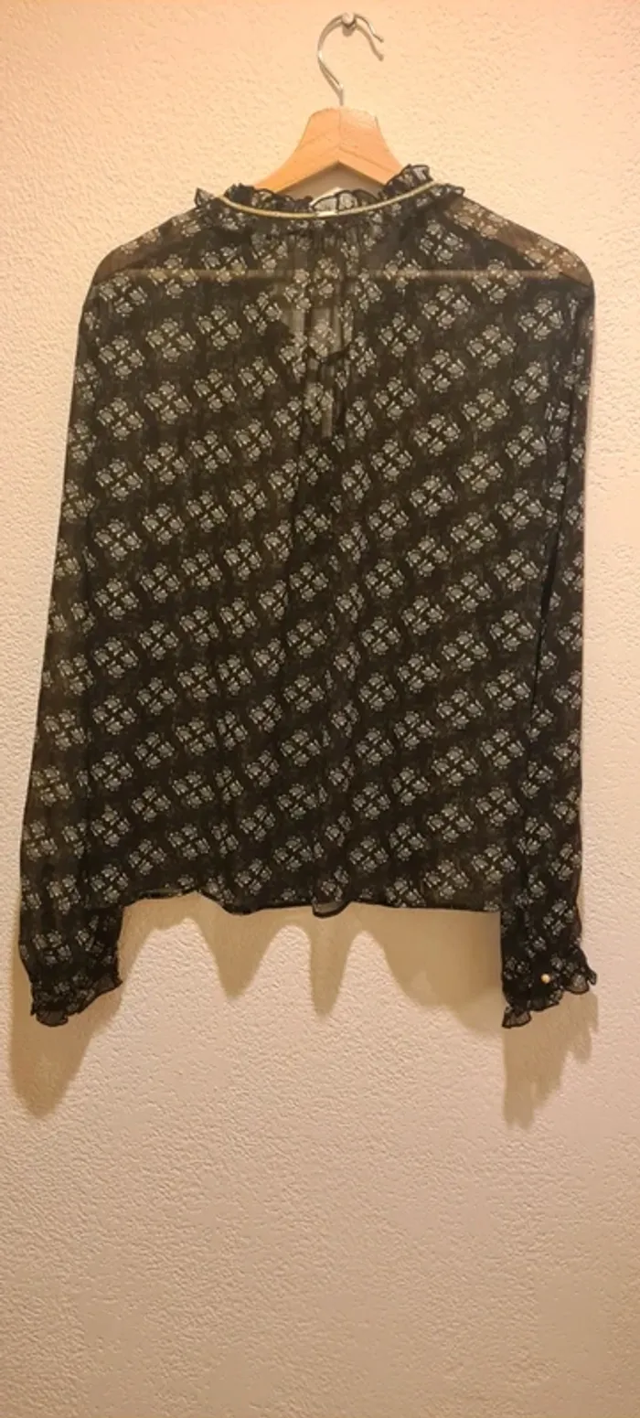 Blouse noire à motifs IKKS - photo numéro 6