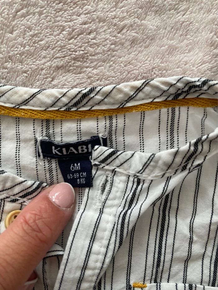 Ensemble Gilet zippé Chemisette Salopette - Kitchoun, Kiabi, In extenso - 6 mois - TBE - photo numéro 9