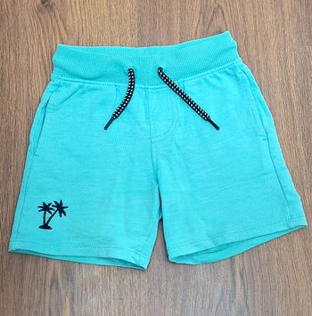 Short enfant garçon DPAM Du Pareil Au Même – 24 mois / 2 ans – bleu turquoise palmier