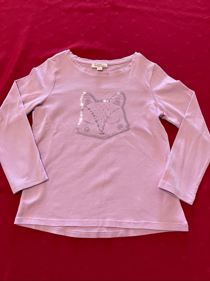 T-shirt manches longues Lilas 6 ans DPAM - photo numéro 6