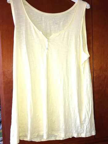 Débardeur jaune 40 Camaïeu