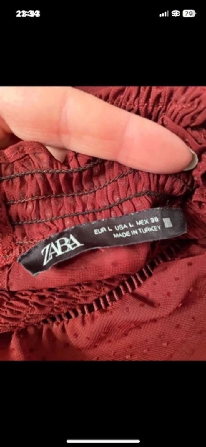 Blouse style victorienne Zara taille vrai L - photo numéro 7