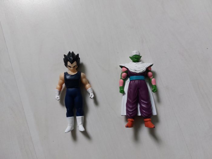 Lot de 2 Figurines Dragon Ball Z Vegeta Piccolo Petit Coeur Bandai 2008 Vntage