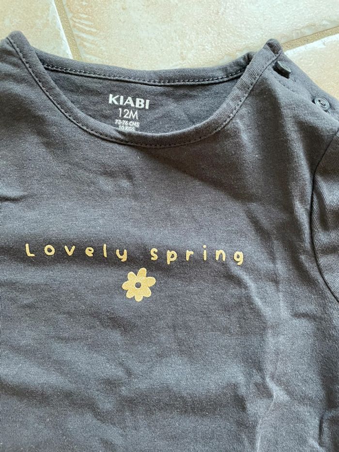 Lot de 2 t-shirts manches courtes 12 mois - photo numéro 4