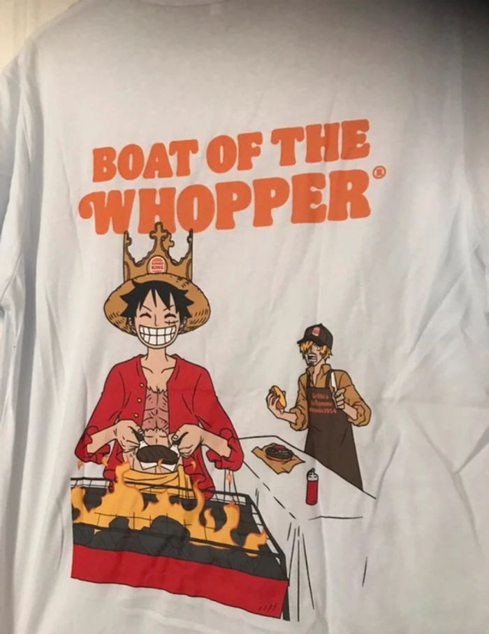 T-shirt One Pièce Burger King collector en taille M - photo numéro 11