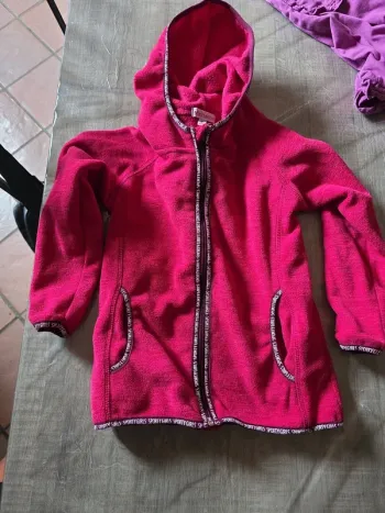 Gilet zippé fille