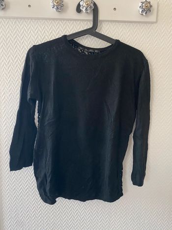 Pull léger dos en dentelle Zara S