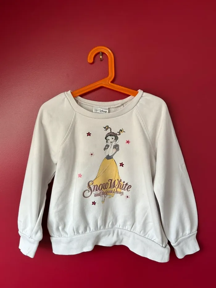 Sweat fille gap Disney 5 ans blanche neige