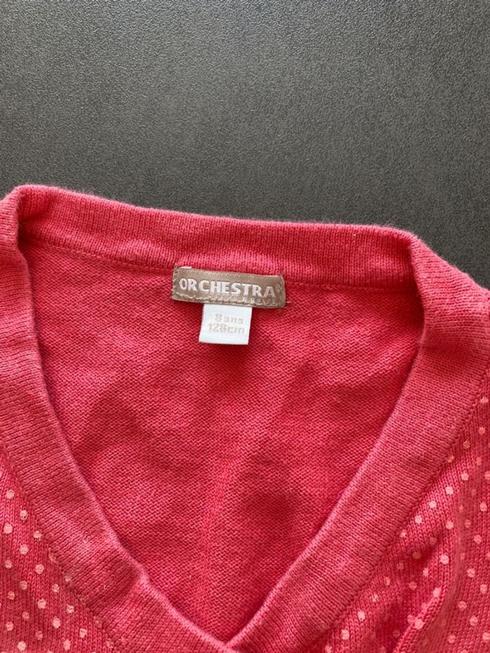 Gilet haut vêtement pull orchestra 8 ans fille - photo numéro 3