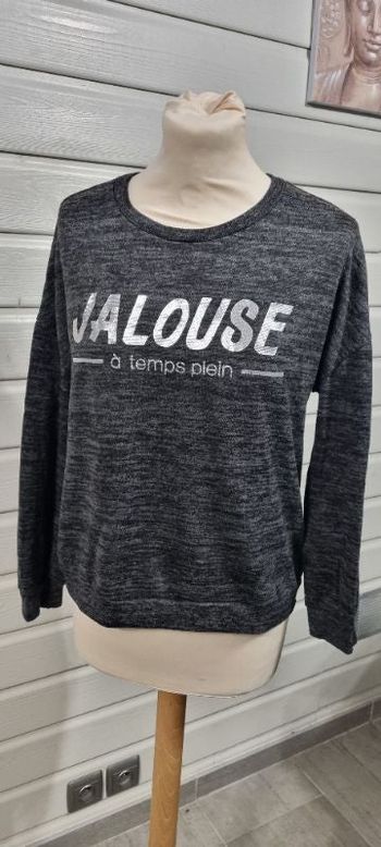 Sweat col rond avec slogan