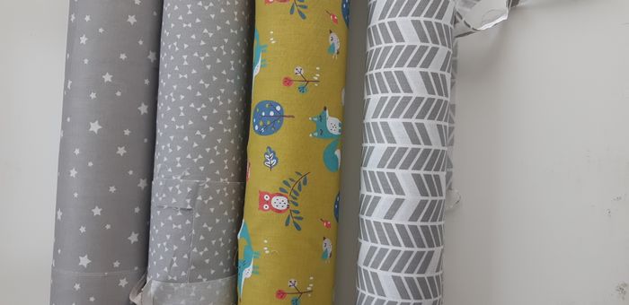 Coupons tissus coton motif Petit Renard – Oekotex- Neuf - photo numéro 4