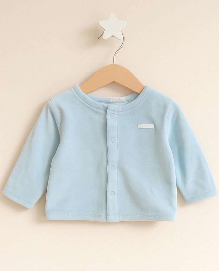 🔸Veste Gilet Doux Bleu Garçon - Tex Baby Naissance🔸
