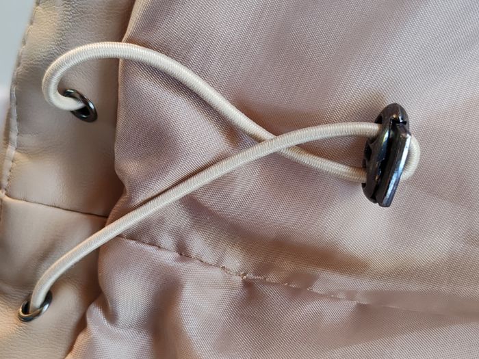 Doudoune sans manches simili beige taille 1 (40/42) - photo numéro 7