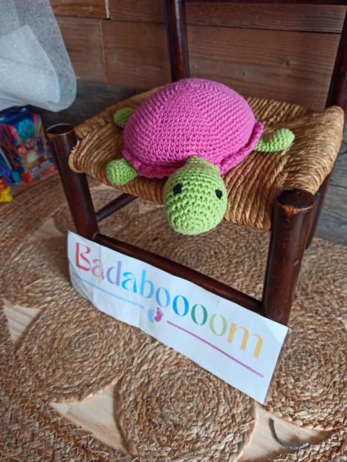 Peluche Tortue tricot tbe - photo numéro 2