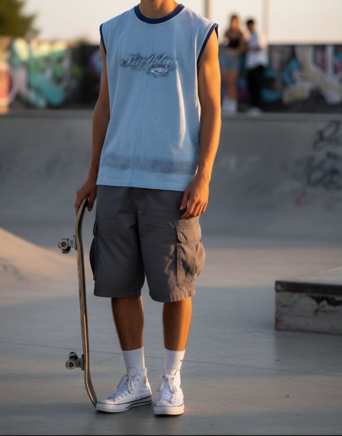 T-shirt vintage sqns manches taille 16 ans