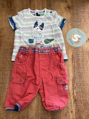 Ensemble sergent major t-shirt et short bébé garçon 6 mois