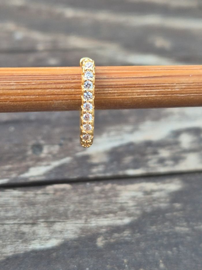 Boucle d'oreilles argent et zircone - photo numéro 5