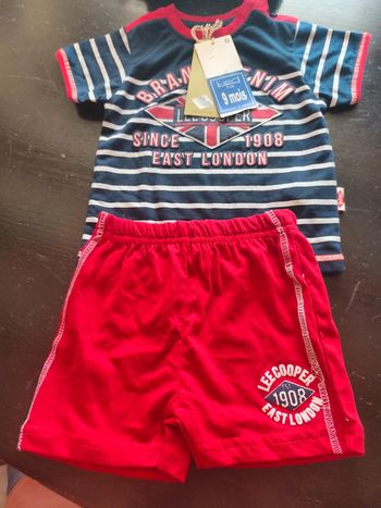 Ensemble short t-shirt manches courtes
