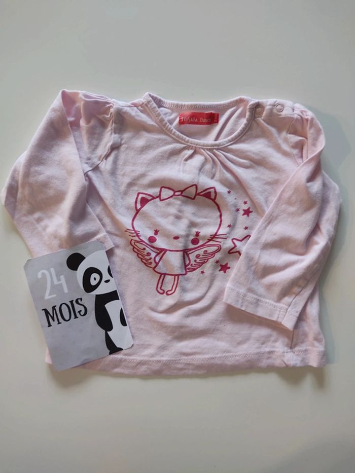 Tee shirt manches longues taille 24 mois