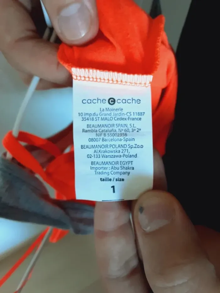 Débardeur orange cache cache - photo numéro 3