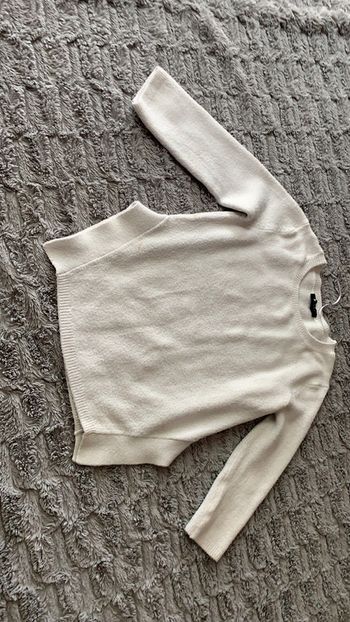 Pull léger court blanc Jennyfer XS