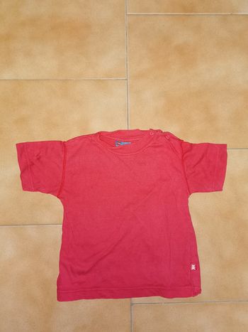 Tee shirt mc rouge 12mois