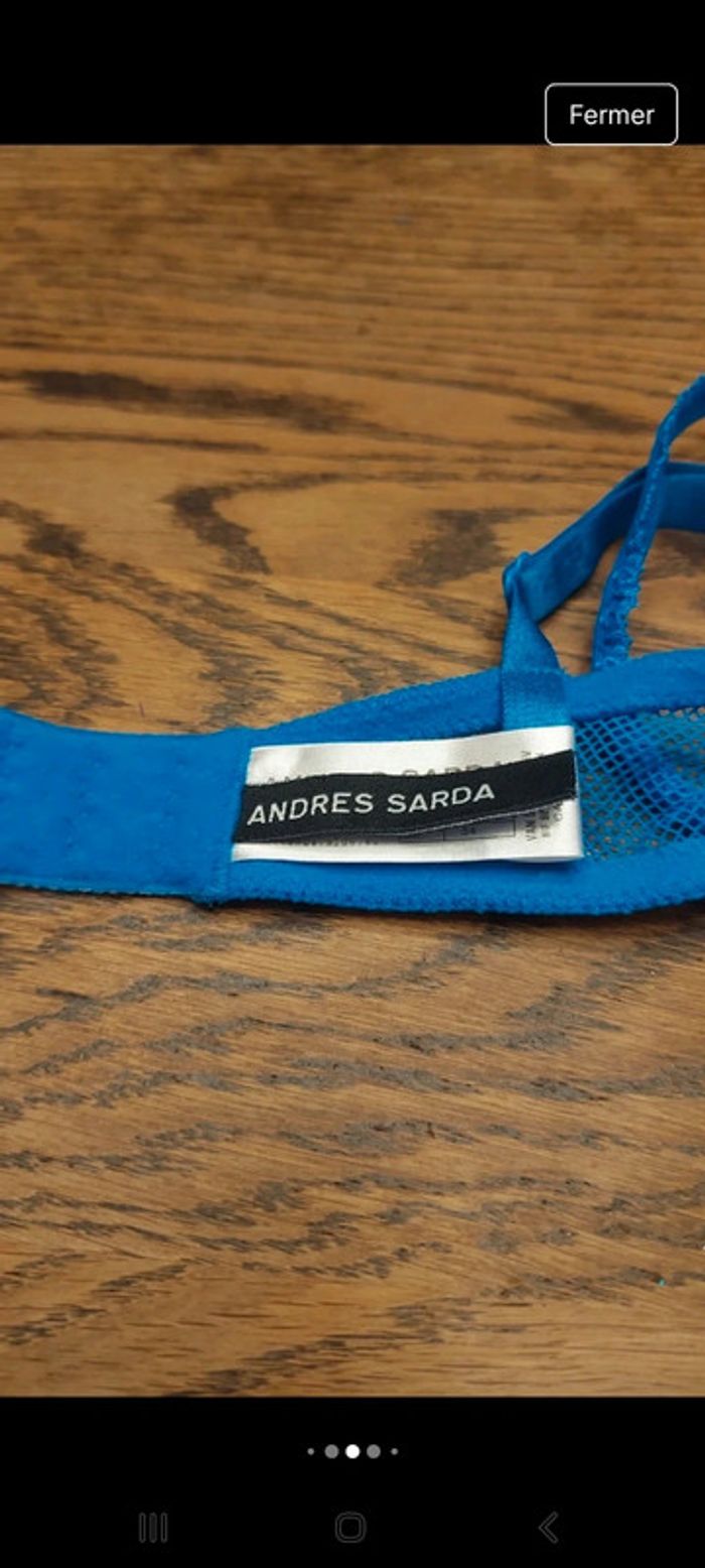 Très beau Soutien-gorge Andres Sarda fr 90 B - photo numéro 7