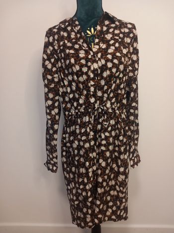 Robe chemise élégante mango fleuri