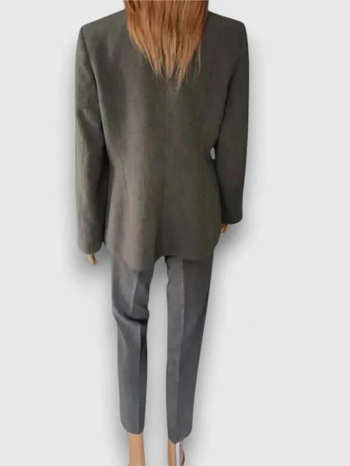 Superbe ensemble blazer pantalon Manigance ,coupe fuselée ,taille haute ,extensible - photo numéro 10