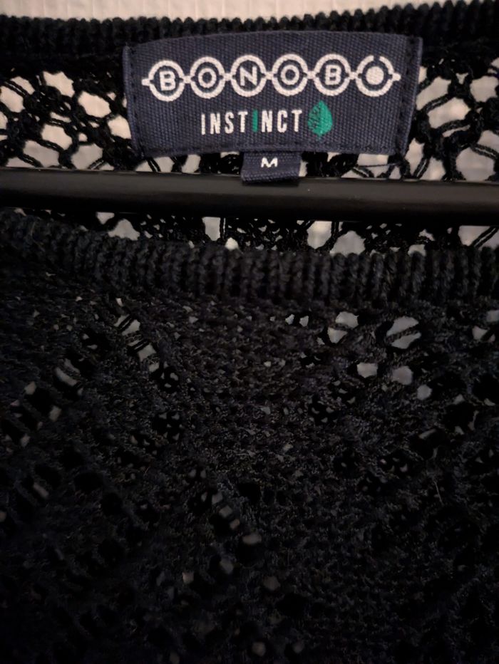 Pull effet dentelle noir - photo numéro 2