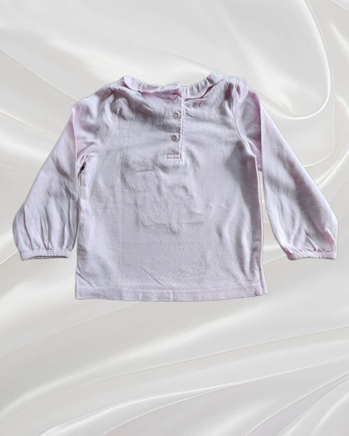T-shirt haut manches longues fille 12 mois - photo numéro 2