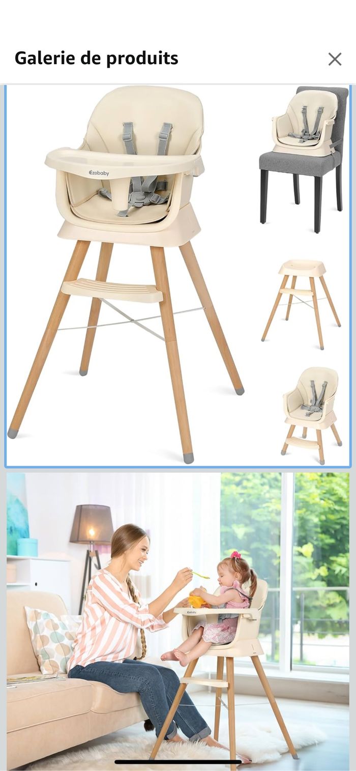 Chaise haute bébé EZEBABY - photo numéro 9