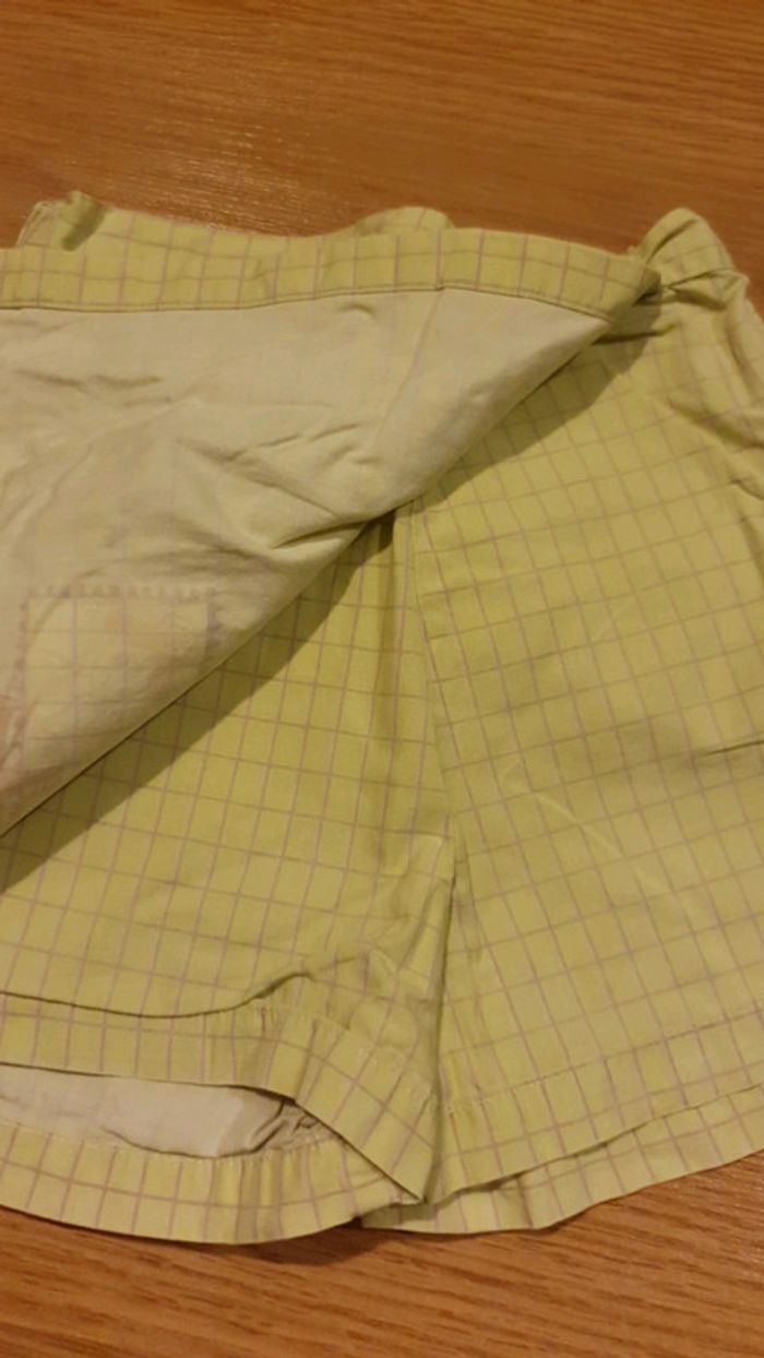 jupe short dpam vert pomme 2 ans - photo numéro 2