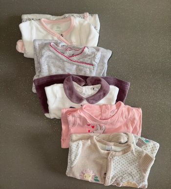 Lot de 5 pyjamas 1 mois