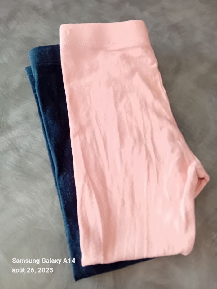 Lot de 2 leggings bébé fille, 36 mois - photo numéro 2