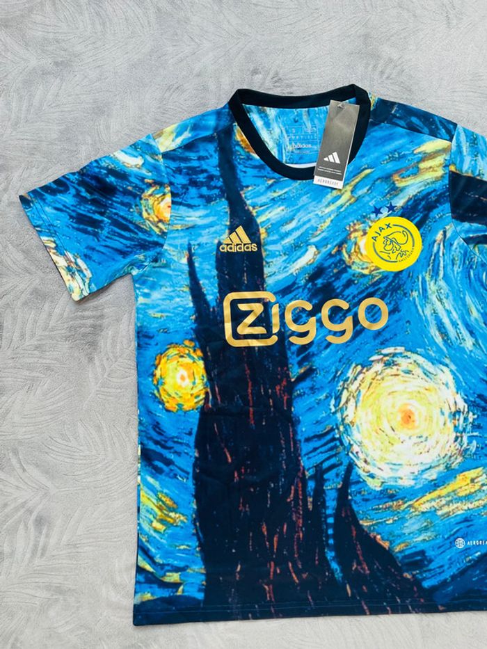 Maillot concept foot Van Gogh bleu taille S - photo numéro 2