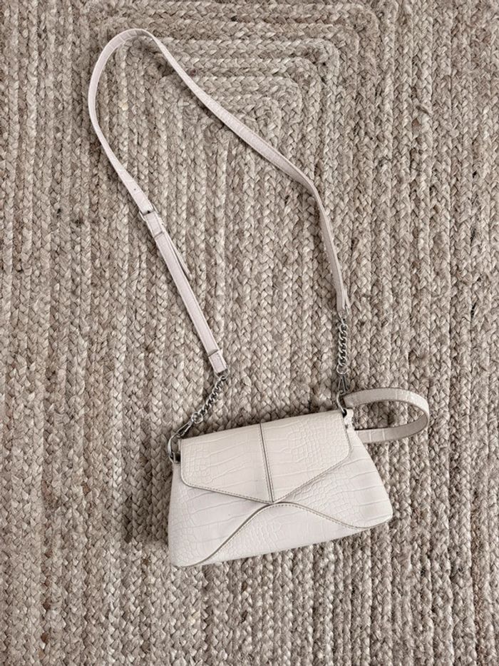 Sac bandoulière à main beige borsa bolsa bag Zak handbag Handtasche Bolso de mano Hand