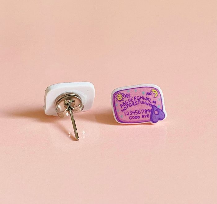 Boucles d’oreilles Fait Main Halloween Ouija - photo numéro 2