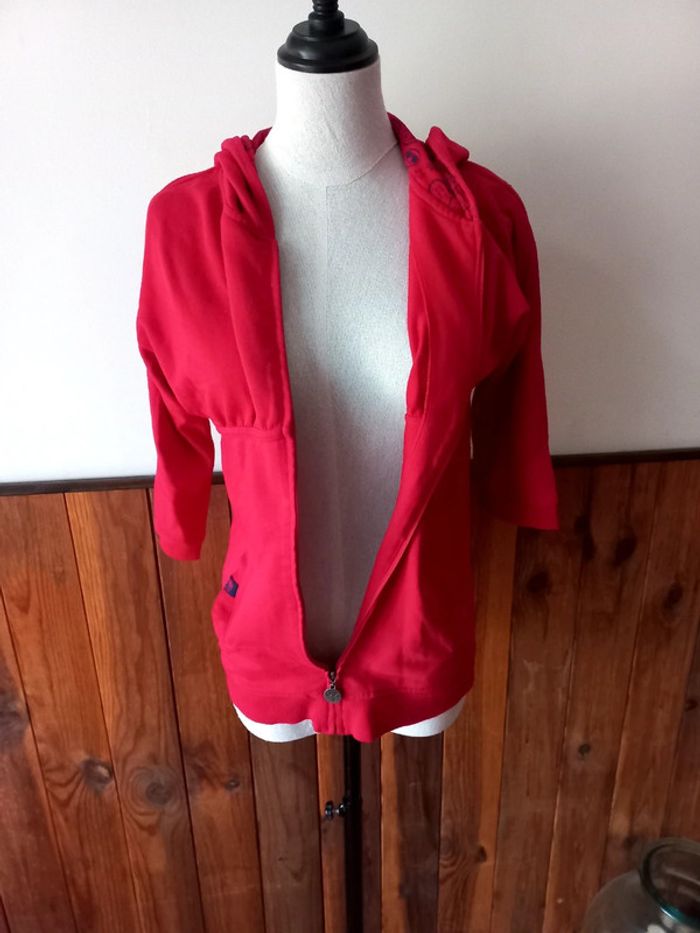 Gilet sweat manches 3/4 - photo numéro 3