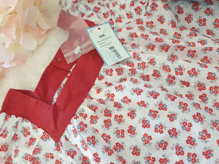 Robe Liberty 100% coton Jacadi Taille 6 mois - photo numéro 2