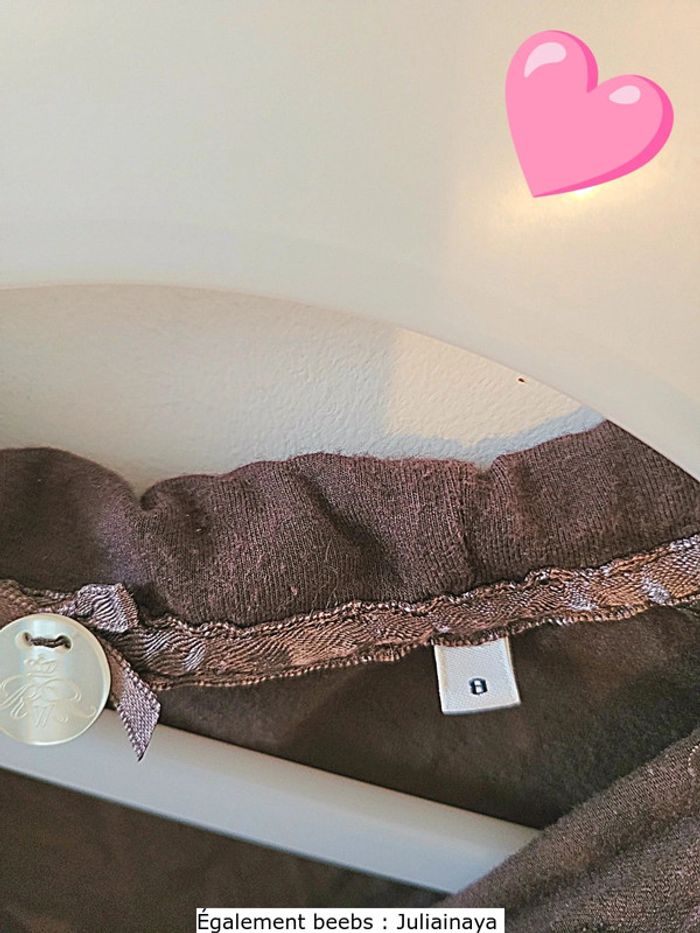 T shirt marron a manches longues "River Woods" taille 8 ans - photo numéro 2