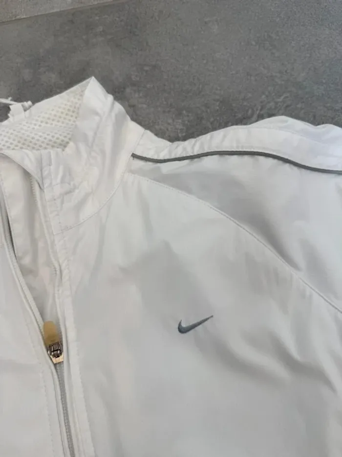 Veste de sport Nike Clima fit femme blanche logo brodé taille M - photo numéro 7