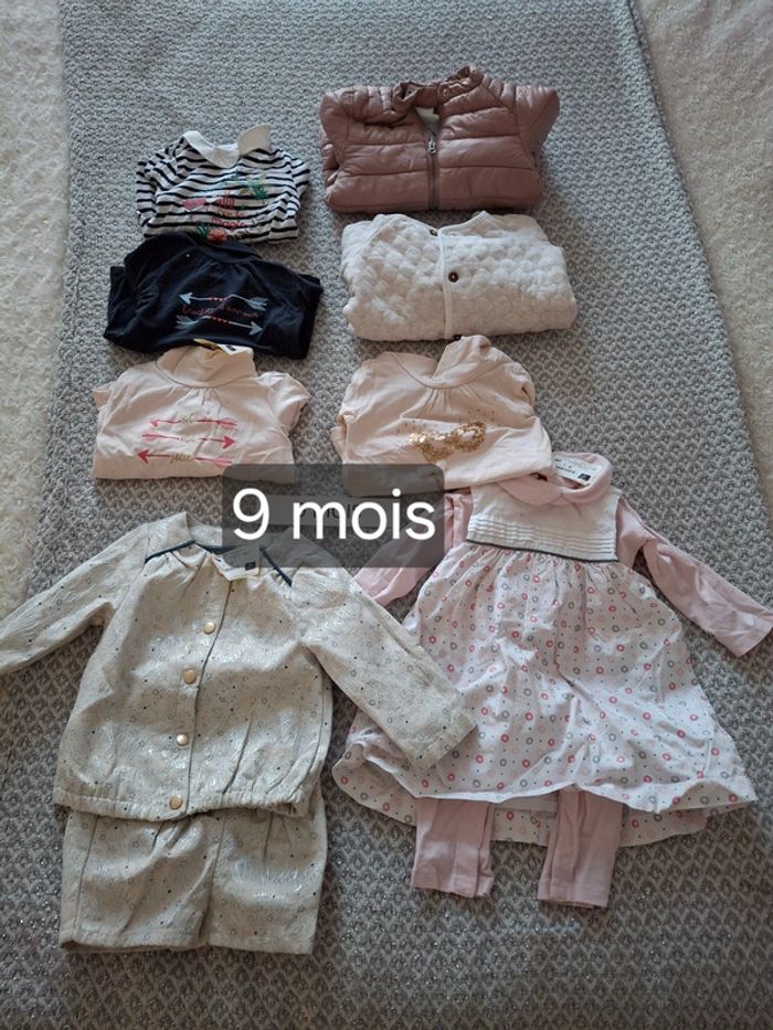 Vêtements fille 9 mois