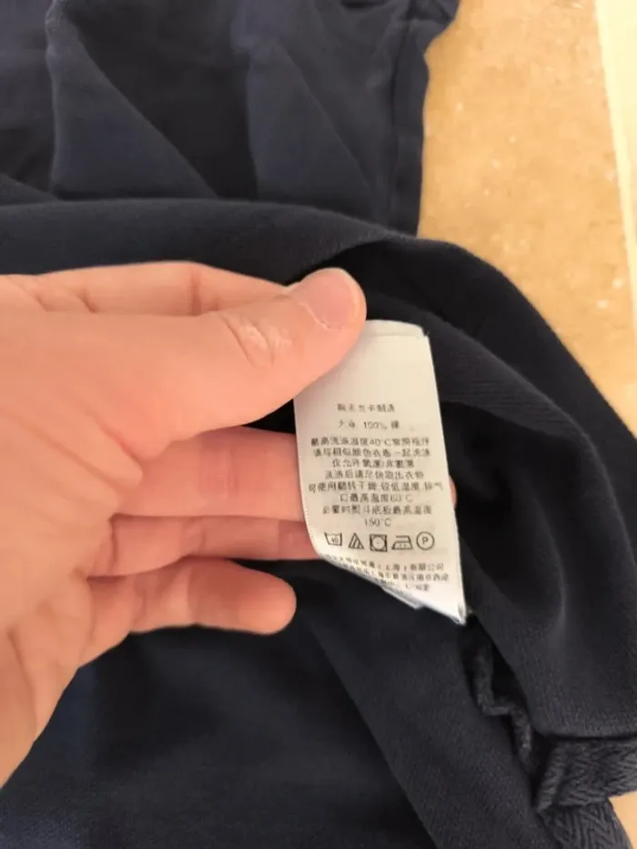 Polo Ralph Lauren homme custom fit L marine logo jaune quelques défauts - photo numéro 14