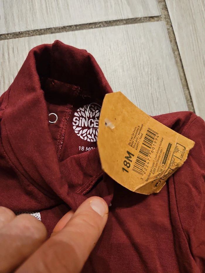 Tee-shirt neuf 18 mois colle rouler - photo numéro 5