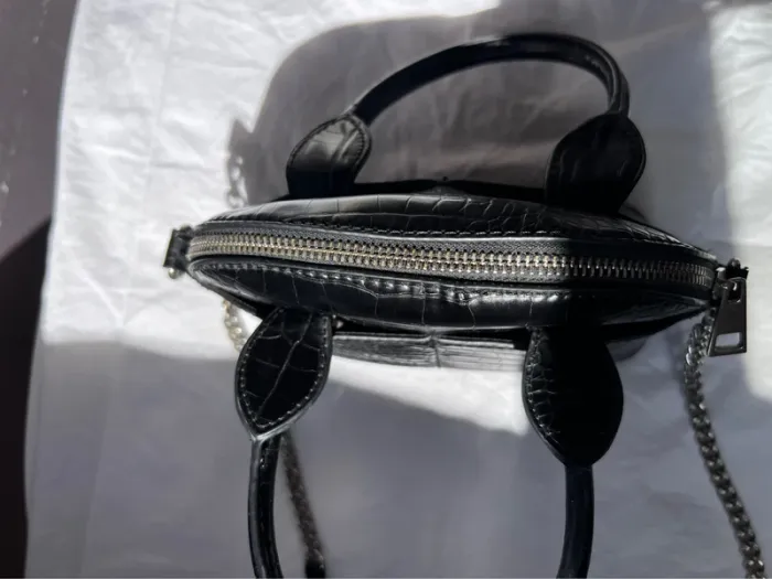 Sac Zara croco noir - photo numéro 5