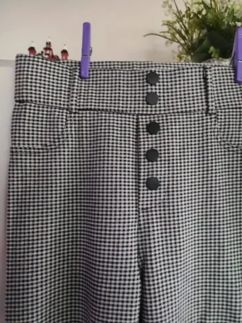 Zara Pantalon à carreaux XS / S