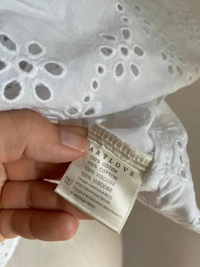 Haut blanc Artlove à broderie anglaise - photo numéro 8